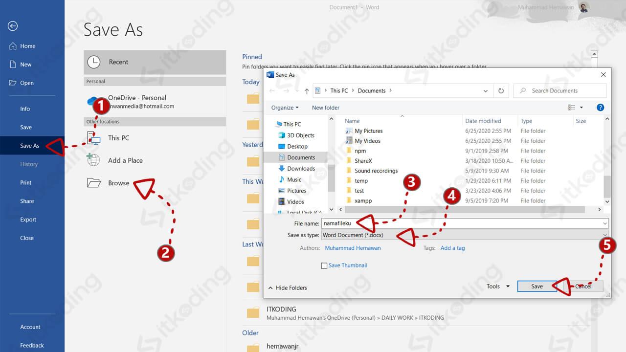 Cara Mudah Menyimpan File Dokumen Microsoft Word: Panduan Lengkap Cara Mudah Menyimpan File Dokumen Microsoft Word: Panduan Lengkap